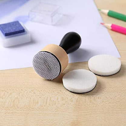 Ink Paints Mixing Blending Tool Mini Round Foam Refills, for Scrapbooking Craft, Control of Ink Placement, No More Inky Fingers Ink Blending Tool with Spare Pads for Rubber Stamping & Scrapbooking