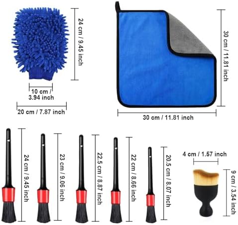 Car Detailing Brushes, Soft Bristles Interior Duster Cleaning Brush, Including - Image 2