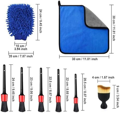 Car Detailing Brushes, Soft Bristles Interior Duster Cleaning Brush, Including - Image 2