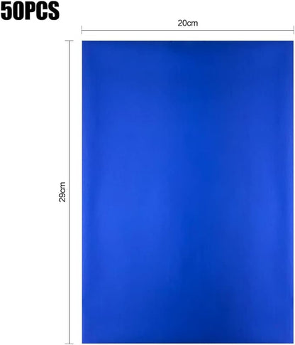 300Pieces Toner Reactive Foil 6 Assorted Color 11.4x7.9inch Embossed Metallic Foil Paper Sheets&Designs Foil Paper for Foil Transfer Kit Foil Quill/Heat Foil Pen Foil by Printer&Laminator