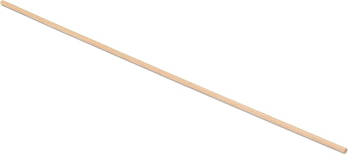 Woodpeckers 1/8 Inch x 12 Inch Birch/Poplar Wood Dowels, Pack of 50, Craft-wood Dowel Rods