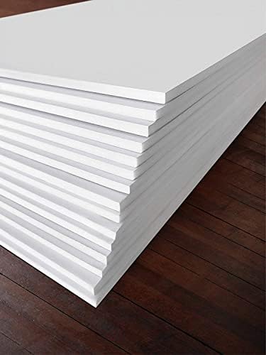 White Foam Board 20 x 30 x 3/16" (5mm) Inch, 15 Pack Acid-Free Foam Core Poster Board Sheets for Art, Crafts, Presentation, Vision Board, Signboard, and Party Decorations