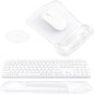Ospelelf Clear Mouse Pad with Wrist Rest and Ergonomic Gel Keyboard Hand Wrist by OspelelfOfficeSupplies