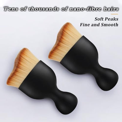 2 Pcs Car Detailing Brush, Car Interior Wash Brush Cleaning Brush - Image 4