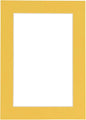 Poster Palooza 8.5x11 Mat Bevel Cut for 7x9 Photos - Acid Free Chamois Yellow Precut Matboard - For Pictures, Photos, Framing - 4-ply Thickness