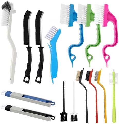 15Pcs Crevice Cleaning Brush Groove Gap Hard Bristle Cleaning Tool Small Clean by Unknown
