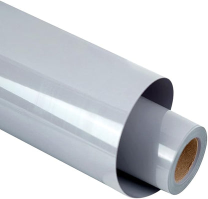 guangyintong Heat Transfer Vinyl Gray HTV Rolls, 12" x 12ft Gray Iron on Vinyl for T-Shirts, Matte Surface Gray HTV Vinyl for All Cutter Machine Easy to Cut & Weed for Heat Vinyl DIY Design