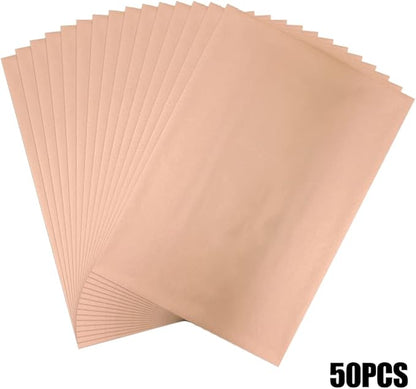 300 Pieces Toner Reactive Foil 6 Assorted Color Foil Paper Sheets for Arts Crafting Foil Plate Card Making Decoration Hot Foil Roll Transfer Foil Sheet for Craft Cardstock DIY Card Invitation Supplies