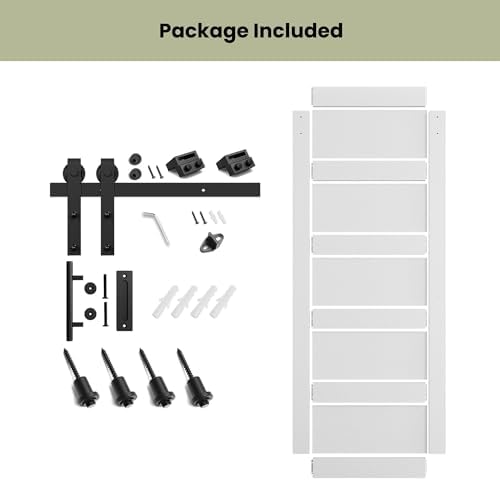 SMARTSTANDARD 30in x 84in Sliding Barn Door - Image 5