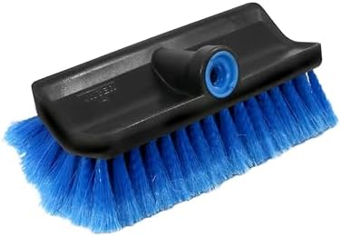Unger Professional Lock-On HydroPower 10” Bi-Level Soft Wash Brush, Compatible by Unger