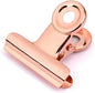 Coideal Bulldog Paper Clips Rose Gold, 20 Pcs 2 Inch Large Metal Binder Hinge Clip for Office, Food Bags, Pictures Photos, Art Crafts (50 mm)