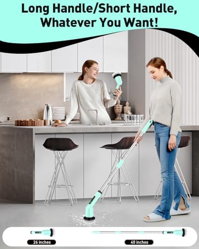 Electric Spin Scrubber for Bathroom, Shower Scrubber - Image 6