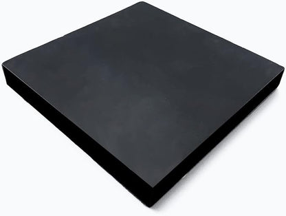 MIKMAYTOO Rubber Bench Block Jeweler's Rubber Bench Block Rubber Stamping Block for Hammering, Shaping, Chasing, Flattening Metals (100 * 100 * 15mm)