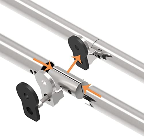 TSMST 4FT Sliding Barn Door Hardware Kit, Stainless Steel Heavy Duty Sturdy - Image 3