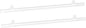 MECCANIXITY PVC Poster Hanger Rail Poster Strip Bar 40cm/16inch Clear with Clips for Poster, Map, 4 Set