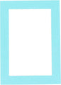 11x14 Mat Bevel Cut for 8.5x11 Photos - Acid Free Aquamarine Blue Precut Matboard With Backing Board and Crystal Clear, Self Seal Mat Bag - For Pictures, Framing - 4-ply Thickness