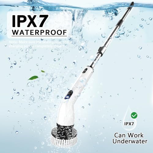 TUYU Electric Spin Scrubber, 8 Replaceable Brush Heads - Image 6