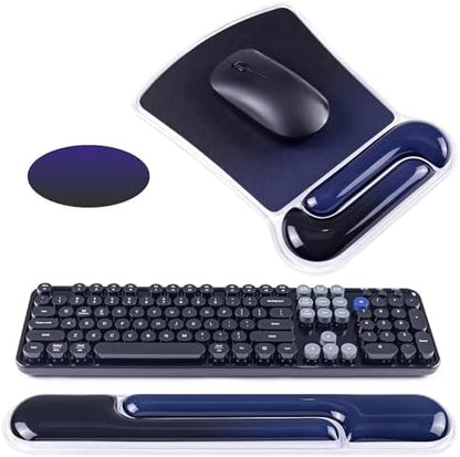 Ospelelf Mouse Pad with Wrist Rest and Ergonomic Gel Keyboard Hand Wrist by OspelelfOfficeSupplies