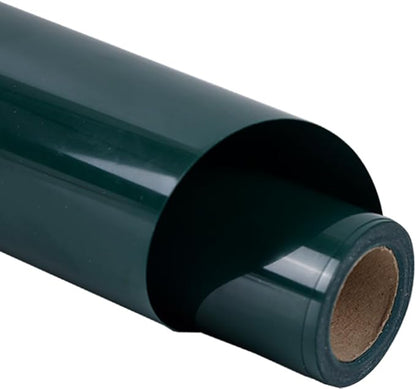 guangyintong Dark Green Heat Transfer Vinyl HTV Rolls, 12" x 8ft Dark Green Iron on Vinyl for T-Shirts Glossy Surface HTV Vinyl for All Cutter Machines Easy to Cut & Weed for Heat Vinyl Design
