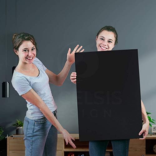Black Foam Board 11.7 x 16.5 x 3/16" (5mm) Inch, 15 Pack Acid-Free Foam Core Poster Board Sheets for Art, Crafts, Presentation, Vision Board, Signboard, and Party Decorations