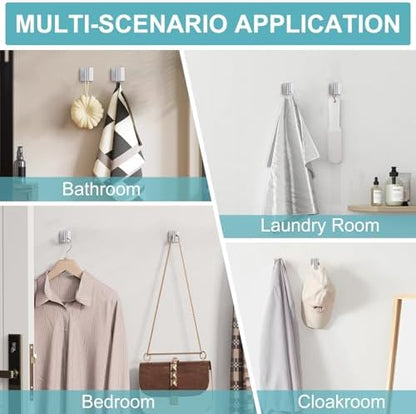 Brushed Nickel Bathroom Hardware Towel Bar Set, 5 Pieces Double Dase Toilet - Image 7