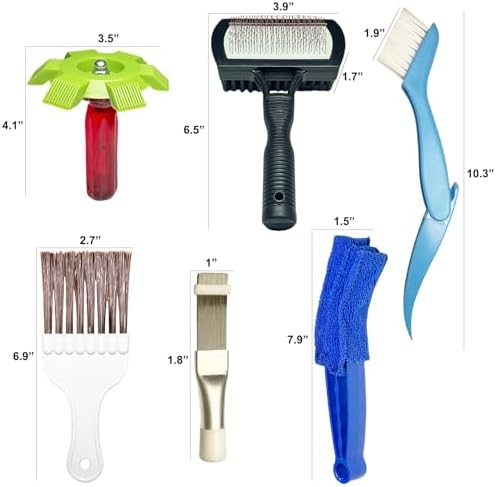 Air Conditioner Fin Cleaning Kit, HVAC Coil Cleaner Set AC Fin Comb Brush - Image 2