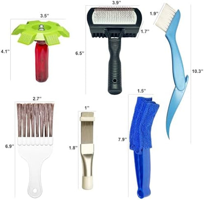 Air Conditioner Fin Cleaning Kit, HVAC Coil Cleaner Set AC Fin Comb Brush - Image 2