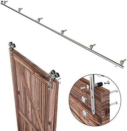 TSMST 6.6FT Sliding Barn Door Hardware Kit, Stainless Steel Heavy Duty Sturdy - Image 5