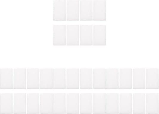 Tofficu 32 Pcs High Density Sponge Blocks for Needle Felting, DIY Crafts, Jewelry Making, and Heat Shrinkable Accessories, 3.93x2.36x3.14 Inch, White Paint Sponges
