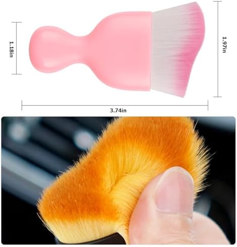 Blilo 2PCS 3.86 Inch Curved Car Interior Detailing Brushes - Image 2