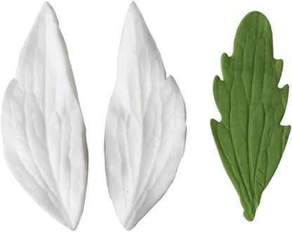 KALAIEN 8Pcs Sugar Paste Leaf Veiners Fontant Mold Fondant Silicone Leaf Rose/Peony/Lily 3D Craft Tool