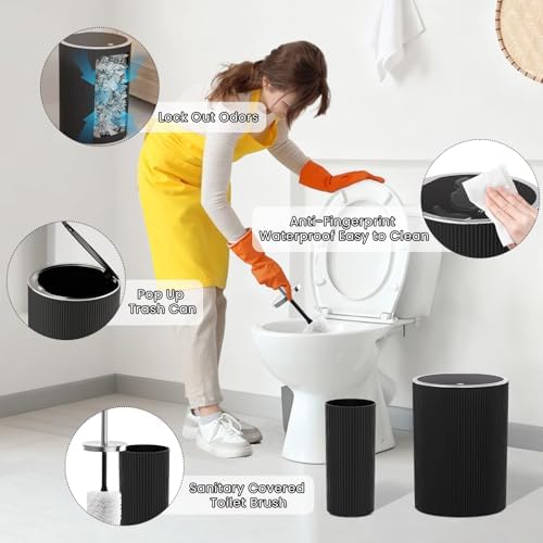 Black Bathroom Accessories Set - Image 4