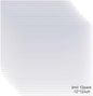 12 Pack 4 Mil Clear Mylar Stencil Sheets, 12" x 12" Blank Stencils, Reusable Template Material, Make Your Own Stencil Compatible Vinyl Cutting Maching