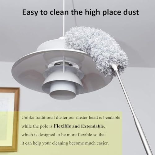 DELUX Microfiber Feather Duster Extendable Duster - Image 4