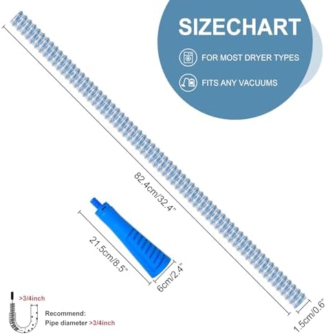 Dryer Cleaner Vent Brush - 70cm or 75cm Long Flexible Dryer Vent Cleaner & - Image 4