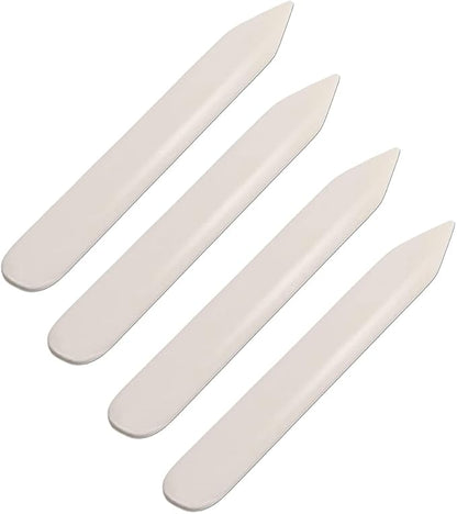 Wuta Bone Folder Leather Craft Tools 4 Pcs DIY Leather Shaping for DIY Handmade Leather Burnishing Bookbinding Cards and Paper Crafts