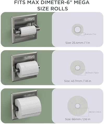 FORIOUS Recessed Toilet Paper Holder - Image 5