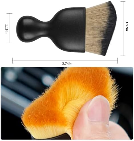 Blilo 3.86 Inch Curved Car Interior Vent Detailing Brush - Image 2