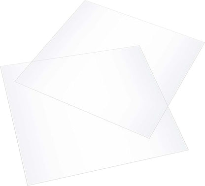 JAPCHET 50 Pcs 12 x 12 Inches PET Blank Stencil Sheets, 10 mil Acetate Sheets, Large Mylar Paper Sheets Template Material, Make Your Own Stencil for Vinyl Cutting Laser Cutting