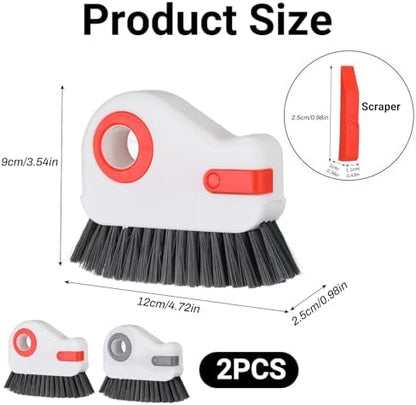 Qianyu 2 PCS Groove Cleaning Brush 2 in 1 Window Track Cleaning Tool Crevice - Image 2
