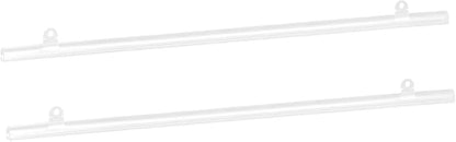 MECCANIXITY PVC Poster Hanger Rail Poster Strip Bar 120cm/47inch Clear with Clips for Poster, Map, 4 Set