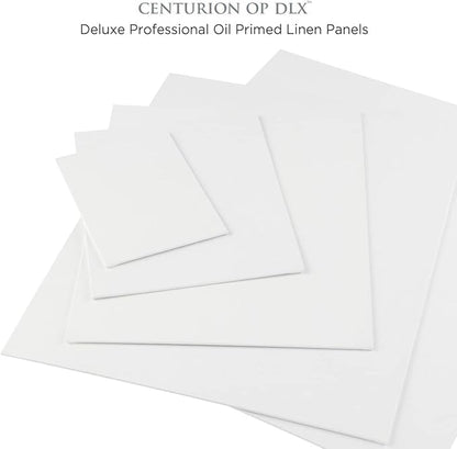Centurion Deluxe Professional Oil Primed Linen Canvas Panels - 8x10-6 Pack of Linen Canvases for Painting, Artwork and More