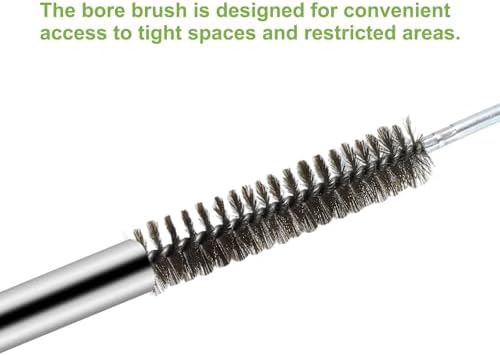 HARFINGTON 4pcs Wire Bore Brush Set 6 Inch Length 5/32 Inch Shank Stainless - Image 6