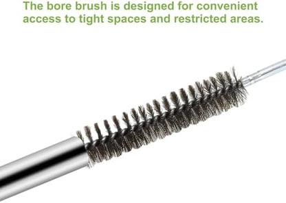 HARFINGTON 4pcs Wire Bore Brush Set 6 Inch Length 5/32 Inch Shank Stainless - Image 6
