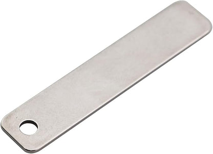 15PCS Metal Engraving Plate Stainless Steel Blank Stamping Rectangle Label 8th DIY Stamping Stamping Military Pendant Long Strip Tag