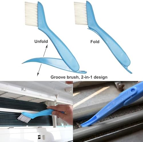 Air Conditioner Fin Cleaning Kit, HVAC Coil Cleaner Set AC Fin Comb Brush - Image 7