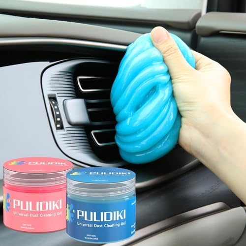 PULIDIKI Car Cleaning Gel for Car Detailing Kits Car Putty Blue Pink 2Pack by PULIDIKI