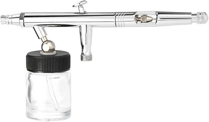 ABEST New 10PCS Airbrush Air Brush Glass Bottle Jar 22CC / Standard Suction Lid Empty 3/4 Ounce (22cc) Glass Jar Bottles with 30° Down Angle Adaptor Lid Assembly