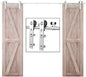 TSMST 6FT Sliding Barn Door Hardware Kit, Stainless Steel Heavy Duty Sturdy by TSMST