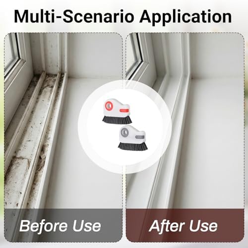 Qianyu 2 PCS Groove Cleaning Brush 2 in 1 Window Track Cleaning Tool Crevice - Image 4